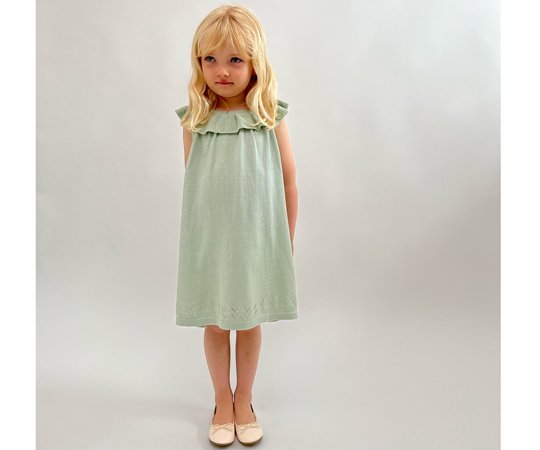 40%off】BOBO CHOSES（ボボ・ショーズ）／Green Vichy strap dress