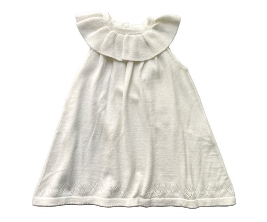 40%off】AS WE GROW（アズウィーグロウ)／ELISE DRESS - CREAM - 子供