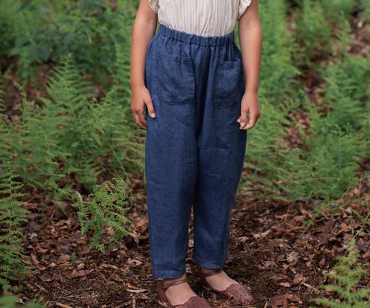 30%off】Soor Ploom（ソーアプルーム）／Otto Trouser Chambray - 子供