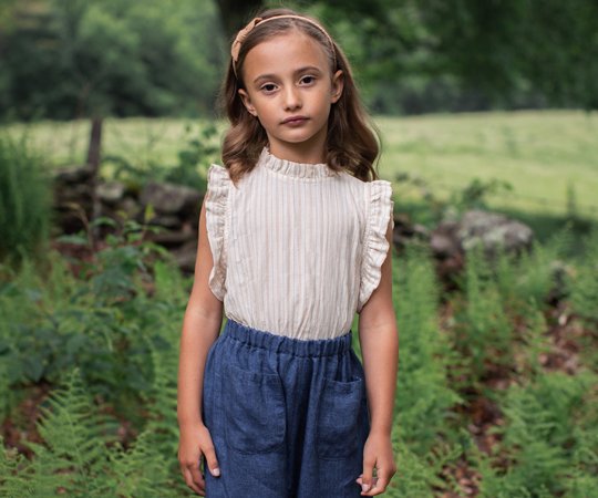 LAST ONE【40%off】Soor Ploom（ソーアプルーム）／Thelma Camisole Chalk Stripe -  子供服の通販サイト　doudou jouons