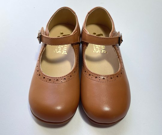 Young Soles (ヤングソール）／DIANA VELCRO MARY JANE KIDS SHOE TAN