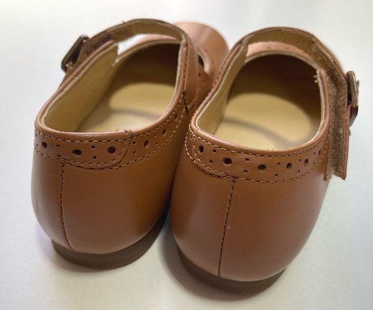 Young Soles (ヤングソール）／DIANA VELCRO MARY JANE KIDS SHOE TAN