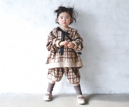 40%off】michirico (ミチリコ)／Chocolate check half pants -カフェ