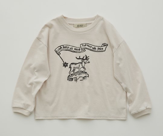 eLfinFolk（エルフィンフォルク）／Reindeer L/S Tee - ivory - 子供服