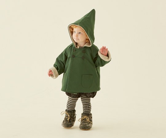 eLfinFolk（エルフィンフォルク）／elf coat - green - 子供服の通販