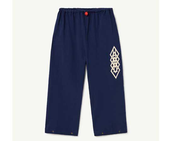 The Animals Observatory／STAG KIDS PANTS - Deep Blue_Logos