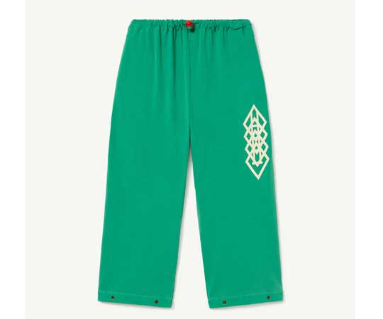 The Animals Observatory／STAG KIDS PANTS - Green_Logos