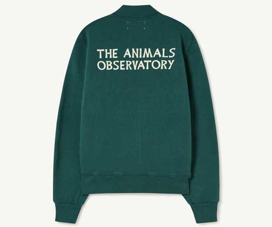 The Animals Observatory／ZEBRA KIDS SWEATSHIRT - Dark Green_TA