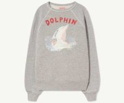 <img class='new_mark_img1' src='https://img.shop-pro.jp/img/new/icons7.gif' style='border:none;display:inline;margin:0px;padding:0px;width:auto;' />The Animals Observatory／SHARK KIDS SWEATSHIRT - Grey_Dolphin