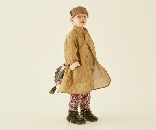 30%off】eLfinFolk（エルフィンフォルク）／Cotton lawn Quilt Coat