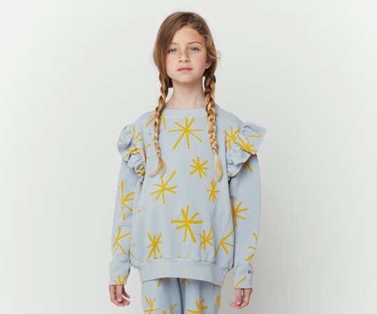 BOBO CHOSES（ボボ・ショーズ）／Sparkle all over ruffle sweatshirt