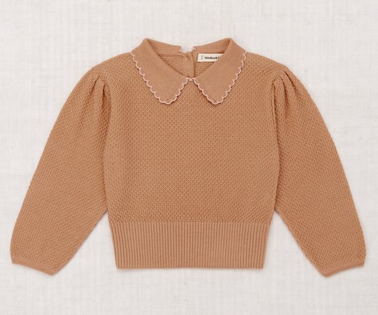Misha&Puff(ミーシャアンドパフ）／Bow Scout Sweater - Spun Gold