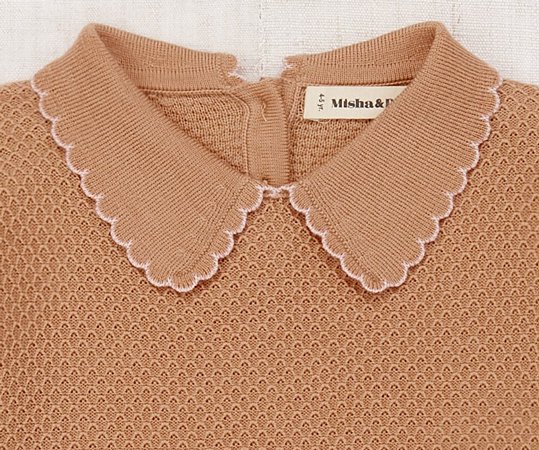 Misha&Puff(ミーシャアンドパフ）／Bow Joanne Sweater - Rose Gold