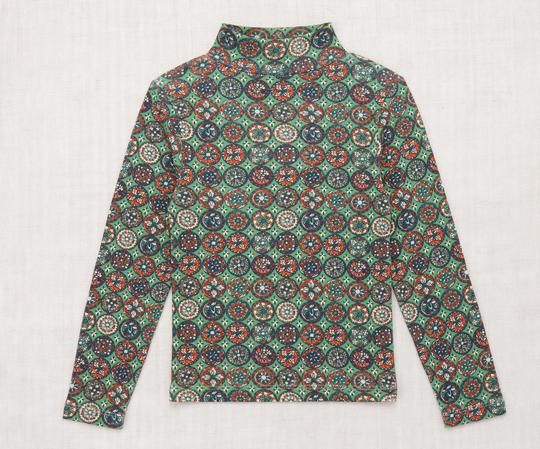 Misha and Puff Mock Neck Easy Top 5Y