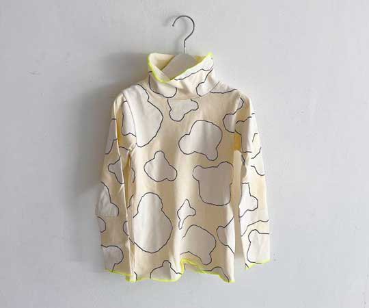 frankygrow(フランキーグロウ) | FACE BEAR HIGH-NECK L/S TEE-IVORY