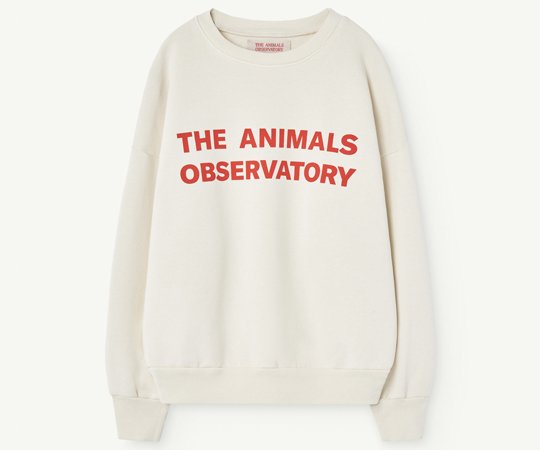 The Animals Observatory／Leo Kids Sweatshirt - White