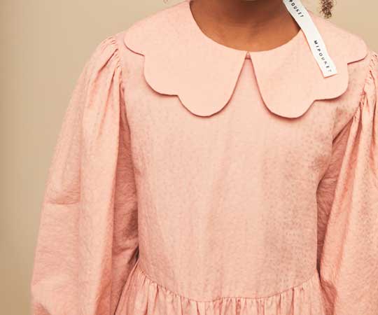 MIPOUNET(ミポウネット)／CALIE JACQUARD DRESS-PINK| サスティナブル