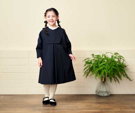 m doudou jouons／SISTER DRESS／NAVY