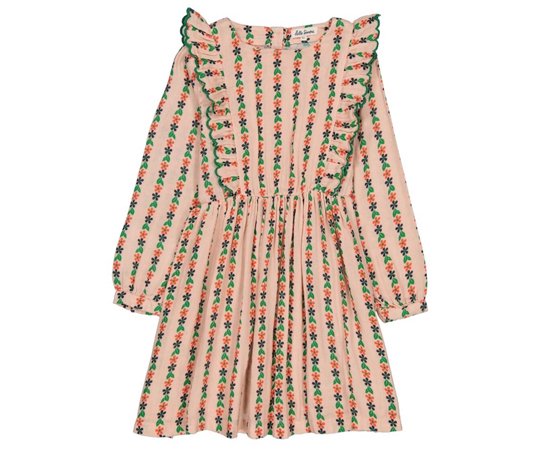 MIPOUNET(ミポウネット)／CALIE JACQUARD DRESS-PINK| サスティナブル