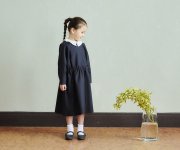 <img class='new_mark_img1' src='https://img.shop-pro.jp/img/new/icons7.gif' style='border:none;display:inline;margin:0px;padding:0px;width:auto;' />m doudou jouons／DOUBLE COLLAR DRESS／NAVY