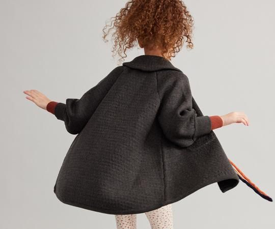 コート Soor ploom ruth coat Soot 23Aw 4y 100cm~ Soor ploom ruth coat Soot 23Aw 4y 100cm~