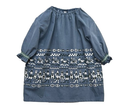 mina perhonen（ミナ ペルホネン）／ fun dress - blue - 子供服の通販サイト　doudou jouons