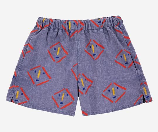 BOBO CHOSES（ボボ・ショーズ）／Masks all over woven shorts