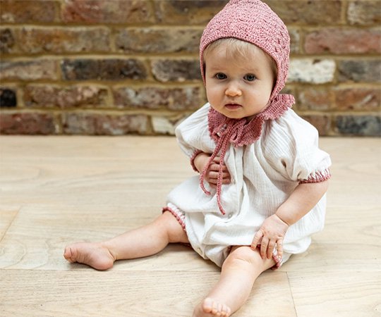 YAARN(ヤーン)／Muslin Romper Phoebe- Beige - 子供服の通販サイト