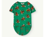 <img class='new_mark_img1' src='https://img.shop-pro.jp/img/new/icons7.gif' style='border:none;display:inline;margin:0px;padding:0px;width:auto;' />The Animals ObservatoryHARE KIDS T-SHIRT - Green Tigers