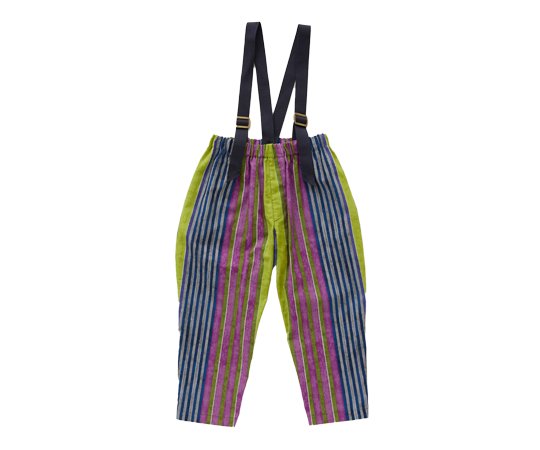 eLfinFolk（エルフィンフォルク）／Multi stripe Suspenders Pants