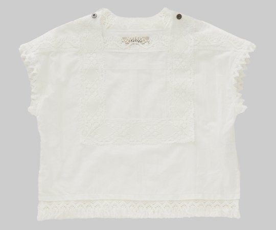 eLfinFolk（エルフィンフォルク）／Cotton lawn Lace Tops - off white