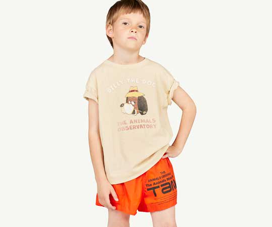 The Animals Observatory／Billy Beige Rooster T-Shirt - 子供服の