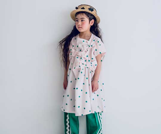 frankygrow(フランキーグロウ)／FRG+SB RIBBON DRESS-PINK-GN SB