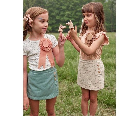 SOOR PLOOM Olive Skort 6y Olive Skort in Horseshoe Print by Soor