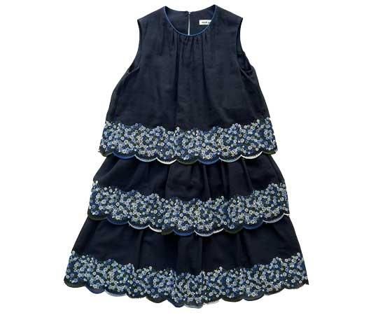 mina perhonen（ミナ ペルホネン）／skyful dress - navy