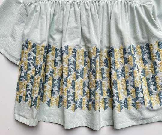 本日のみお値下げ　新品　ミナペルホネン　flower cartain　シューズ mina perhonen（ミナ ペルホネン）／twin flower tops - mint
