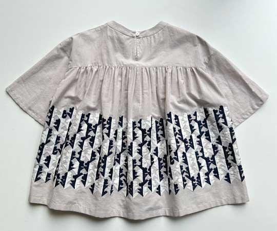 mina perhonen（ミナ ペルホネン）／twin flower tops - light gray