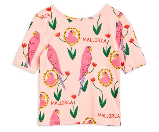 mini rodini（ミニロディーニ）／Parrots aop ballet ss tee -  世界中のベビー&子供服をセレクトしたオンラインショップ doudou jouons