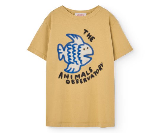 The Animals Observatory／Big Rooster T-Shirt - Brown