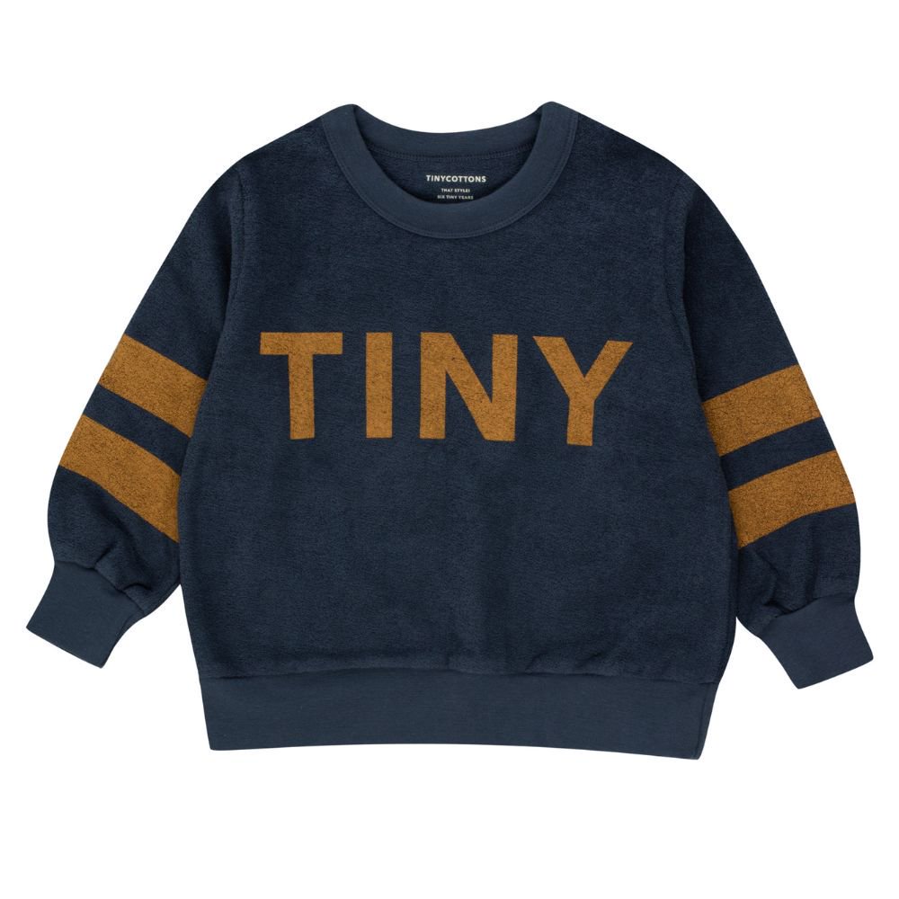 TINYCOTTONS(タイニーコットンズ)／STRIPES SWEATSHIRT - navy