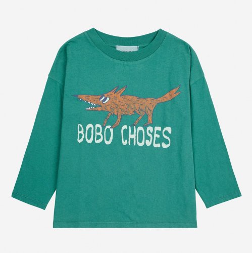 BOBO CHOSESʥܥܡ硼ˡThe Clever Fox T-shirt - DARK GREEN