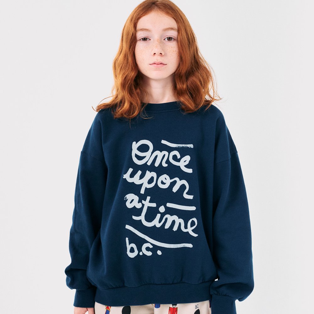 BOBO CHOSES（ボボ・ショーズ）／Once Upon a Time sweatshirt - NAVY BLUE -  世界中のベビー&子供服をセレクトしたオンラインショップ doudou jouons