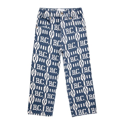 BOBO CHOSESʥܥܡ硼ˡB.C Vintage all over five pockets straight pants - MIDNIGHT BLUE