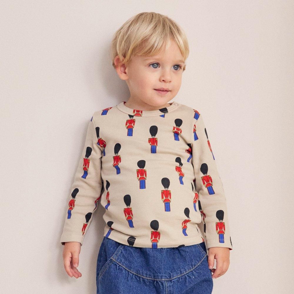 bobo chosesボアアウター6-7y122cm海外子供服 BOBO CHOSES 2022AW》Woven dress / Spots all over / 4-5Y
