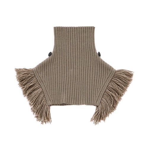 eLfinFolkʥեե륯ˡRib knit Knights cape - beige