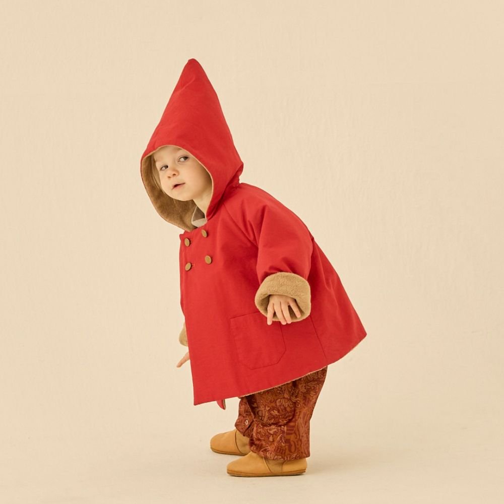 ポイント10倍】eLfinFolk（エルフィンフォルク）／eLf Coat - red - 世界中のベビー&子供服をセレクトしたオンラインショップ  doudou jouons