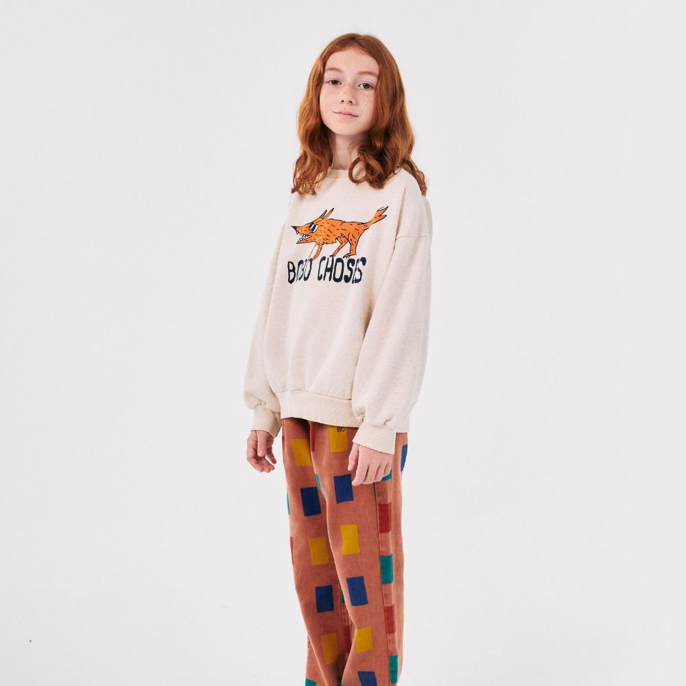 BOBO CHOSES（ボボ・ショーズ）／The Clever Fox sweatshirt - OFFWHITE -  世界中のベビー&子供服をセレクトしたオンラインショップ doudou jouons