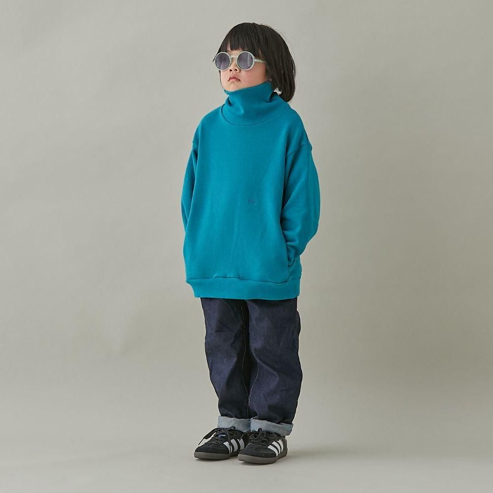【最安値挑戦】 MOUN TEN.(マウン テン）／sweat highneck - turquoise - 世界中 トップス