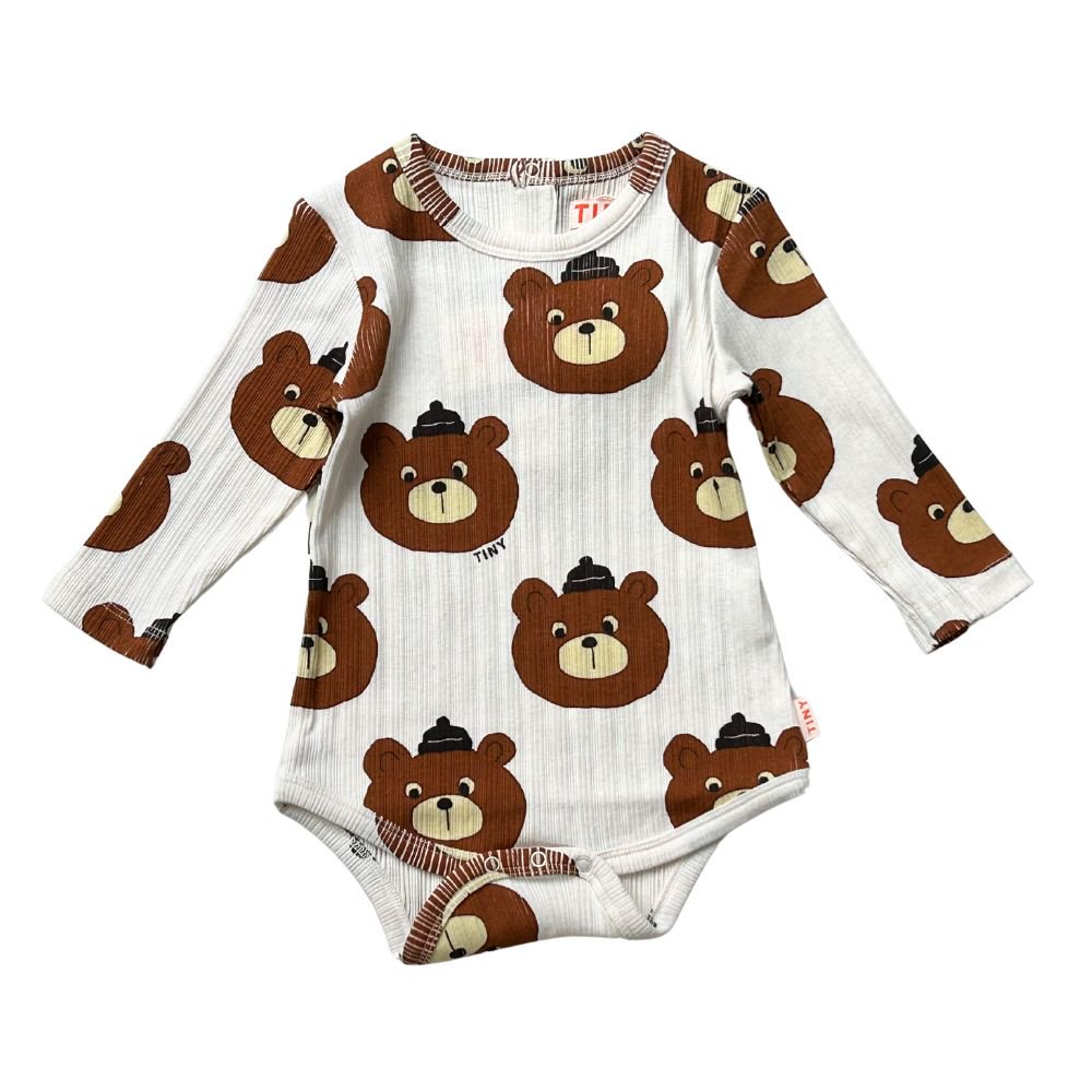 LAST ONE【30%off】TINYCOTTONS(タイニーコットンズ)／BEARS BODY - light cream heather -  世界中のベビー&子供服をセレクトしたオンラインショップ doudou jouons