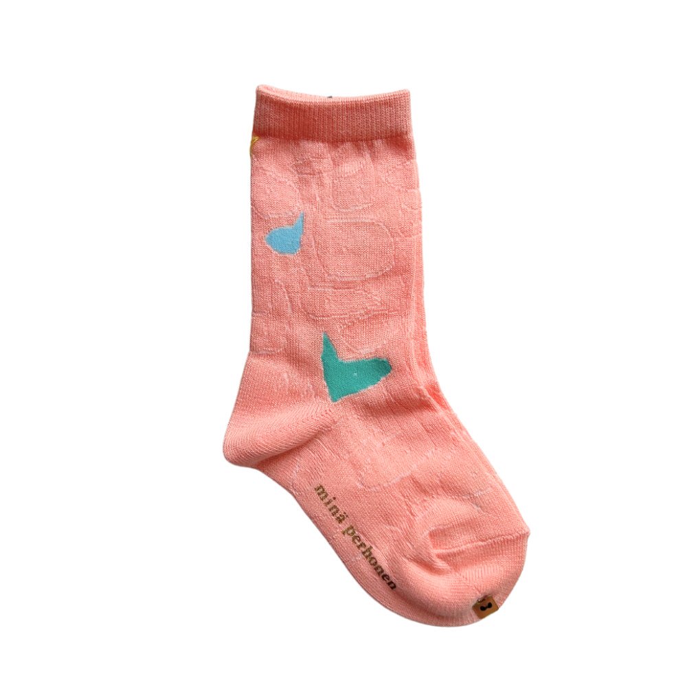 mina perhonen（ミナ ペルホネン）／chit-chat socks - pink -  世界中のベビー&子供服をセレクトしたオンラインショップ doudou jouons